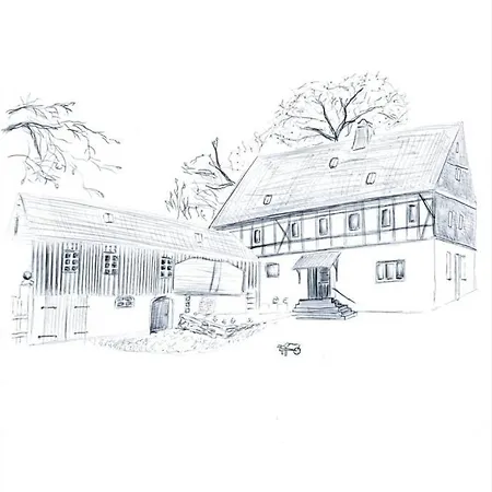 Mothsgut - moderne Ferienwohnung auf dem Bauernhof im Erzgebirge Oelsnitz  Exterior foto