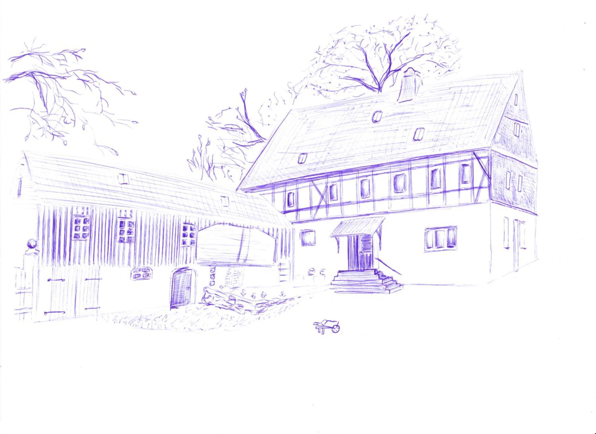 Mothsgut - Moderne Auf Dem Bauernhof Im Erzgebirge